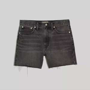 Madewell-mid length denim shorts